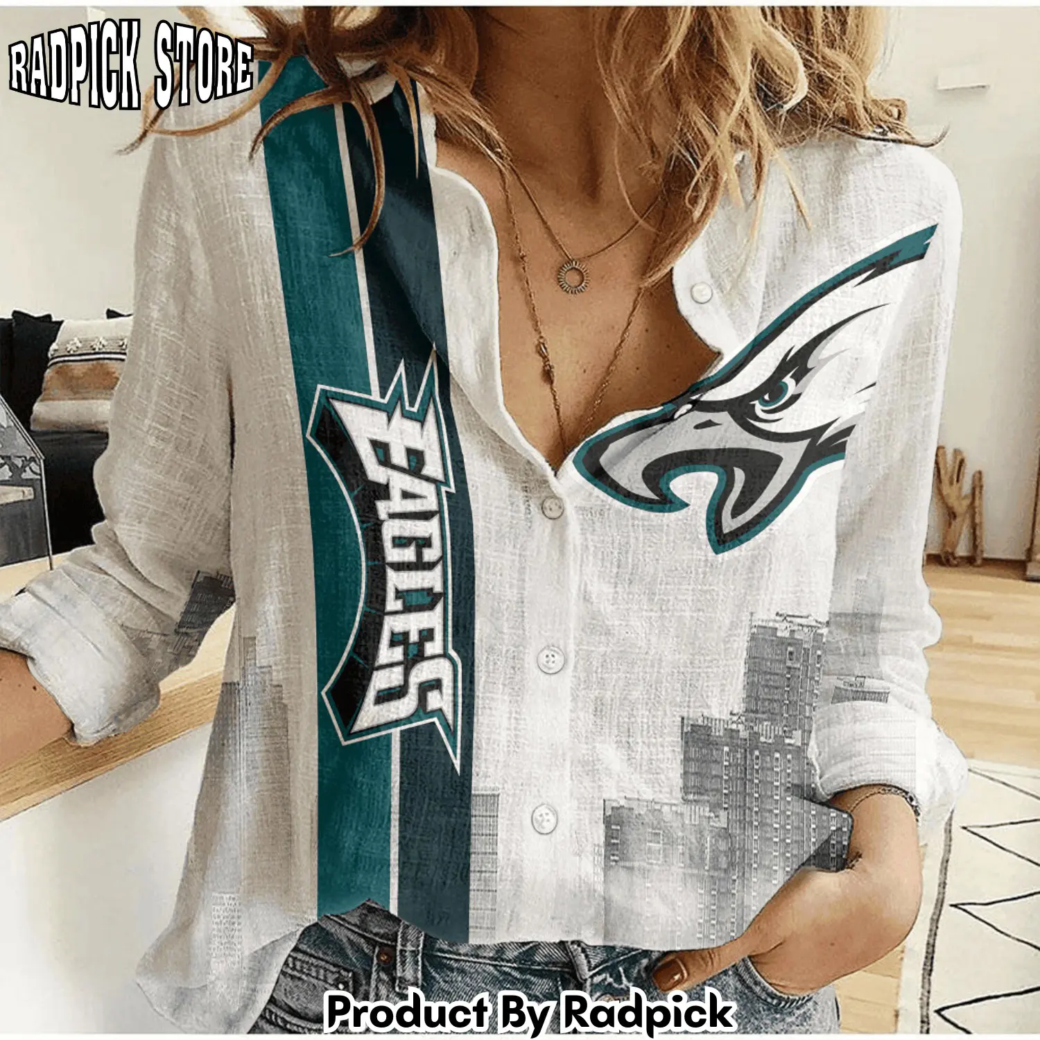 Radpick philadelphia eagles woman shirt nfl limited rp662451